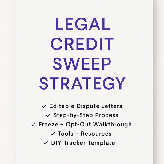 Legal Credit Sweep Strategy (DIY Guide)